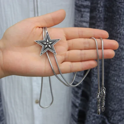 Five-pointed Star Tie For Dad - Image 2