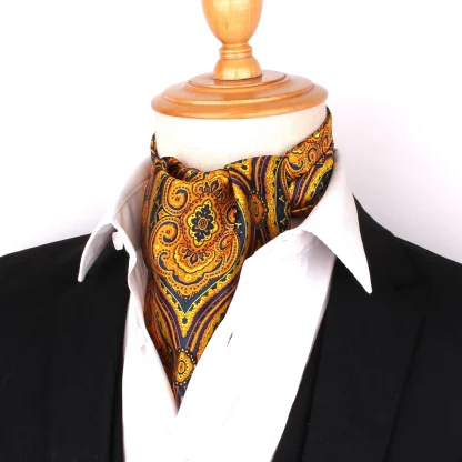 Paisley Print Ascot Tie For Dad