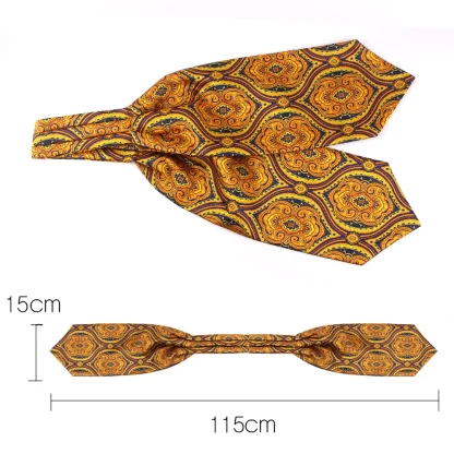 Paisley Print Ascot Tie For Dad - Image 6