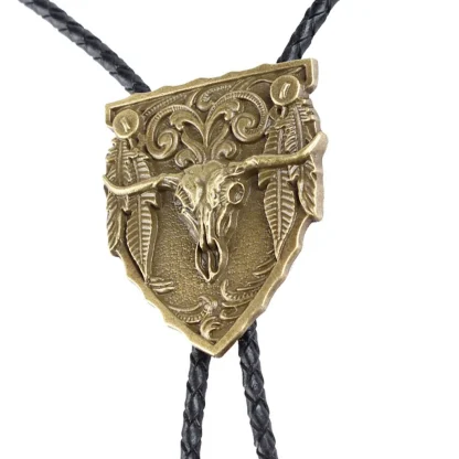 Bull Head Decor Bolo Tie For Dad - Image 2