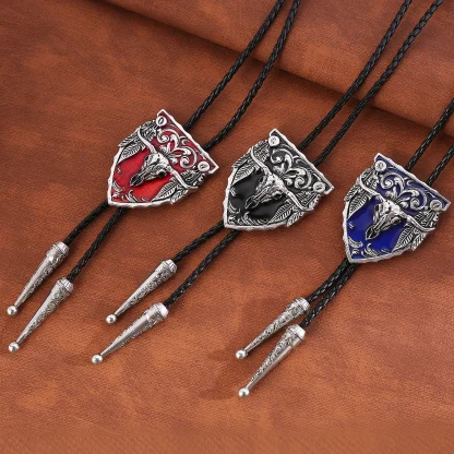 Bull Head Decor Bolo Tie For Dad - Image 7