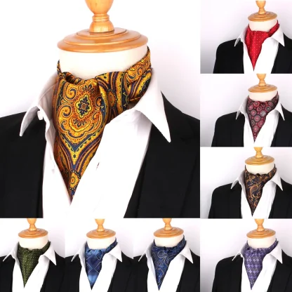 Paisley Print Ascot Tie For Dad - Image 5