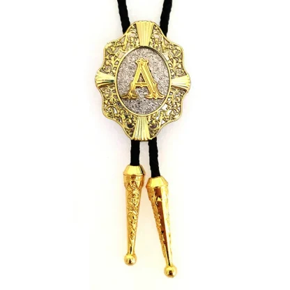Initial Letter Bolo Tie For Dad