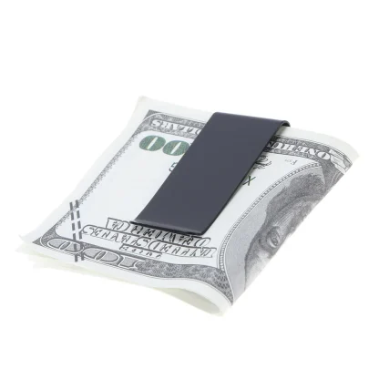 Durable Simple Black Money Clip - Image 3