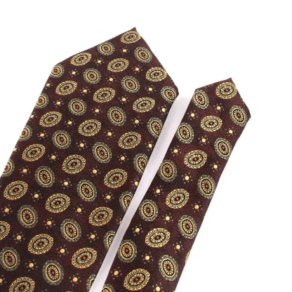 Neutral Color Printed Tie For Dad - Image 5