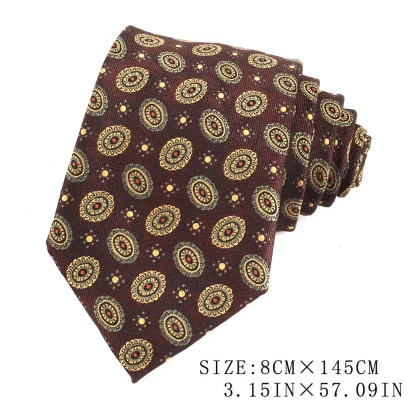 Neutral Color Printed Tie For Dad - Image 6