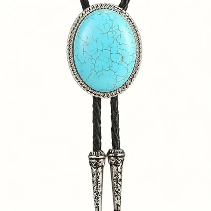 Round Pendant Bolo Tie For Dad - Image 6