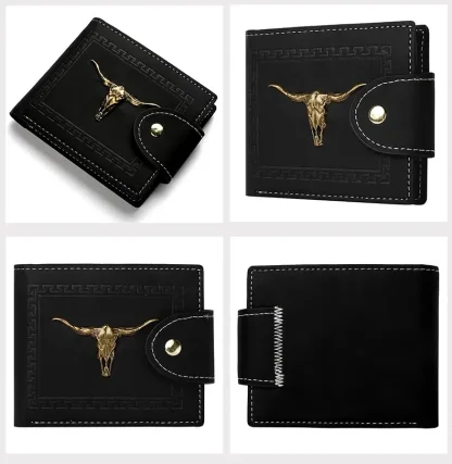 Bull Skull Decor Wallet For Dad - Image 6