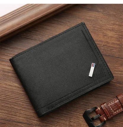 Slim Solid Bi-fold Wallet For Dad - Image 2