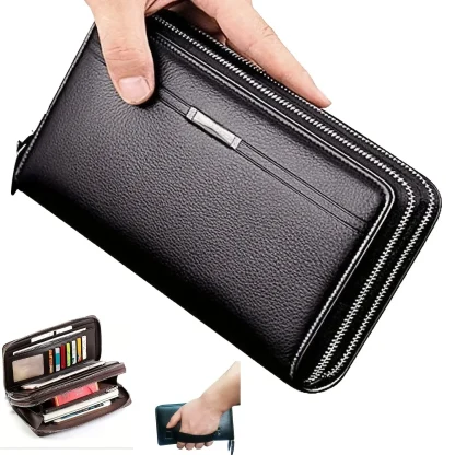Rectangular Zip Wallet For Dad - Image 6