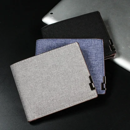 Denim Bi-fold Wallet For Dad - Image 4