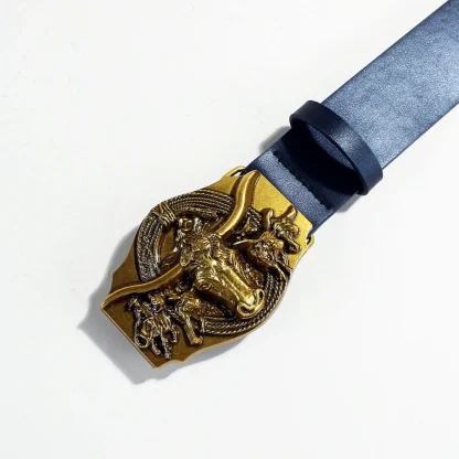 Western Bull Head Belt For Dad - Image 3