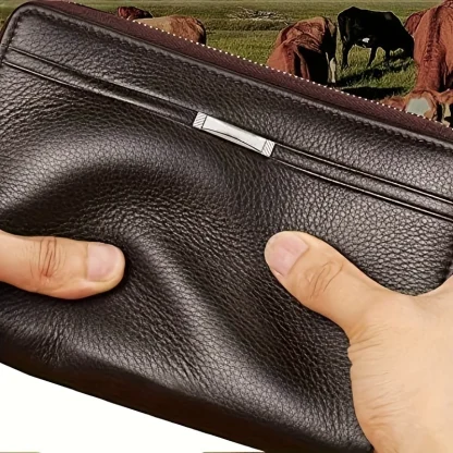Rectangular Zip Wallet For Dad - Image 3