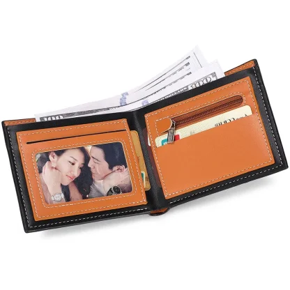 Striped Bi-fold Wallet For Dad - Image 4