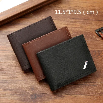 Slim Solid Bi-fold Wallet For Dad - Image 6