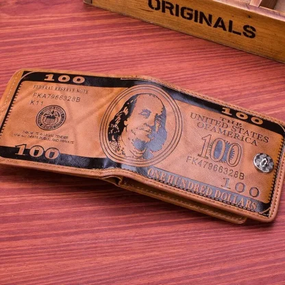 Dollar Bill Print Wallet For Dad - Image 3