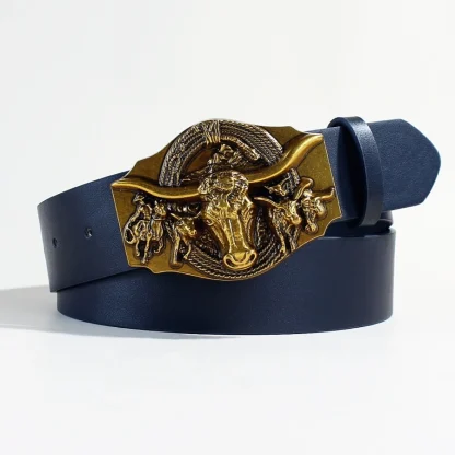 Western Bull Head Belt For Dad - Image 2