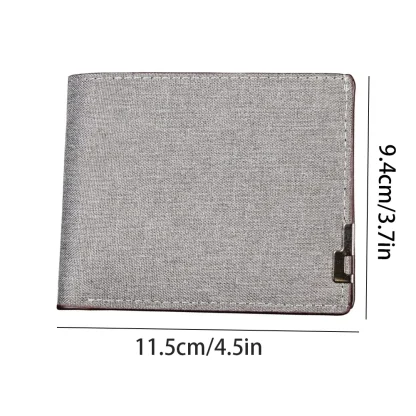 Denim Bi-fold Wallet For Dad - Image 5