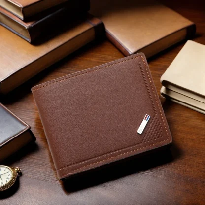 Slim Solid Bi-fold Wallet For Dad