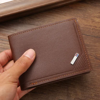 Slim Solid Bi-fold Wallet For Dad - Image 3