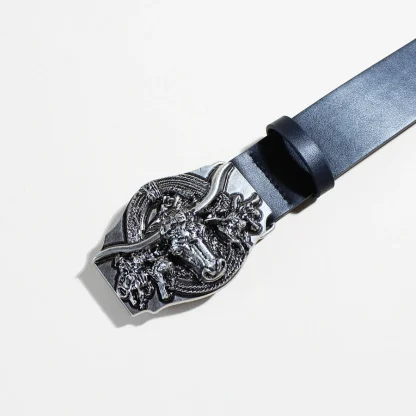 Western Bull Head Belt For Dad - Image 5