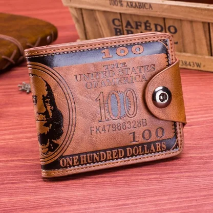 Dollar Bill Print Wallet For Dad