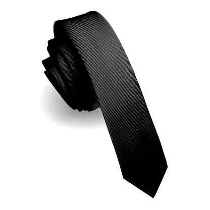 Shiny Plain Color Necktie For Dad - Image 2