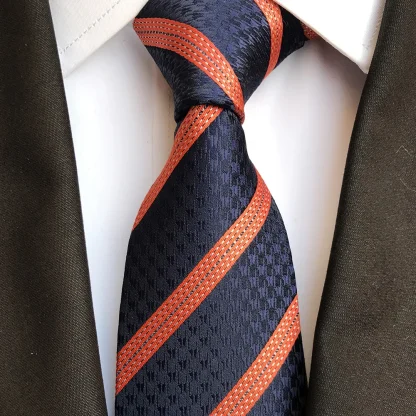 Plaid Pattern Formal Tie For Dad - Image 3