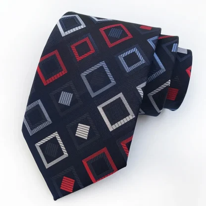 Plaid Pattern Formal Tie For Dad - Image 4