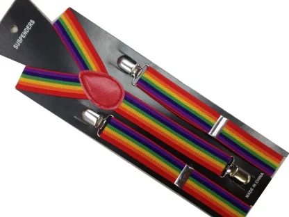 Colorful Striped Suspender For Dad - Image 6