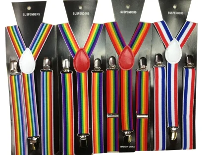Colorful Striped Suspender For Dad - Image 15