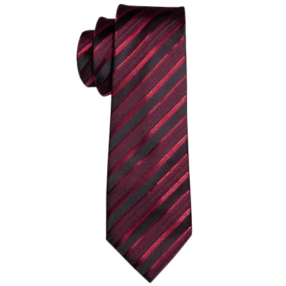Shiny Striped Necktie For Dad - Image 3