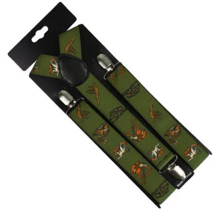 Printed Adjustable Suspender For Dad