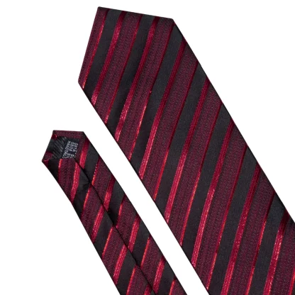 Shiny Striped Necktie For Dad - Image 5