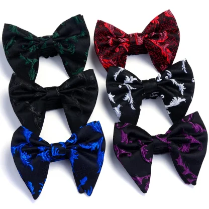 Printed Floral Bow Tie For Dad - Image 5