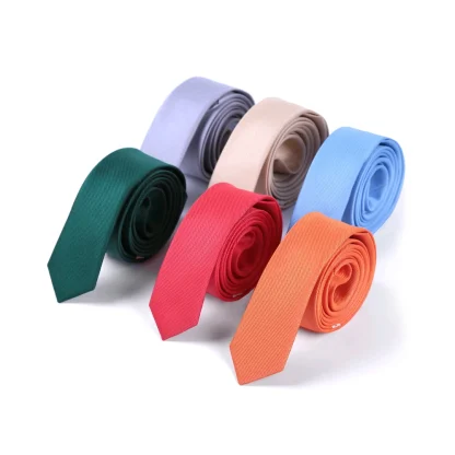 Shiny Plain Color Necktie For Dad - Image 15