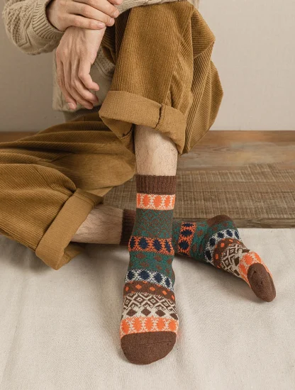 Warm Printed Socks For Dad - Image 7
