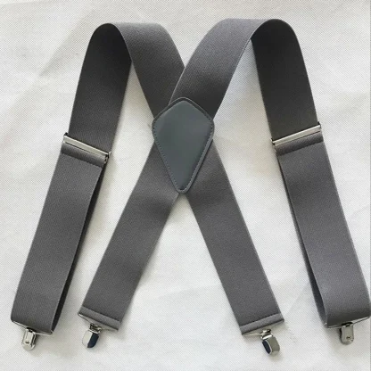 Casual Plain Color Suspender For Dad - Image 9