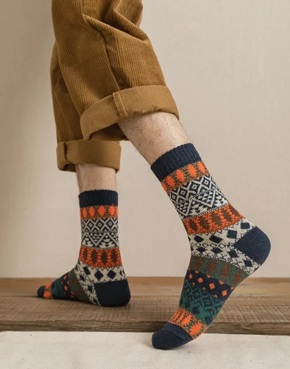 Warm Printed Socks For Dad - Image 6