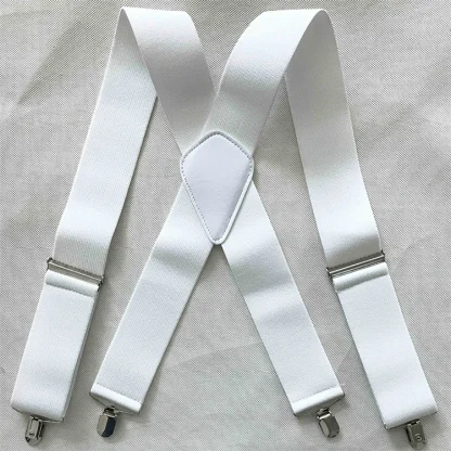 Casual Plain Color Suspender For Dad - Image 8