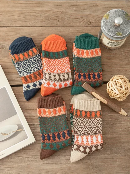 Warm Printed Socks For Dad - Image 14