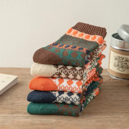 Warm Printed Socks For Dad - Image 11
