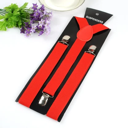 Solid Color Suspenders For Dad - Image 3