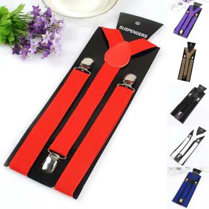 Solid Color Suspenders For Dad - Image 2