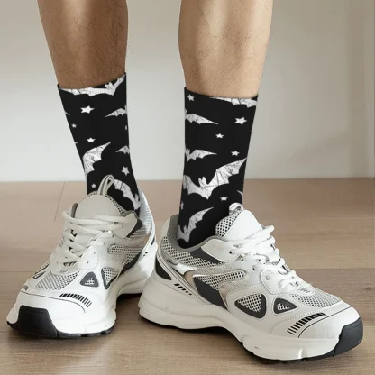 Bat Silhouette Socks For Dad - Image 2