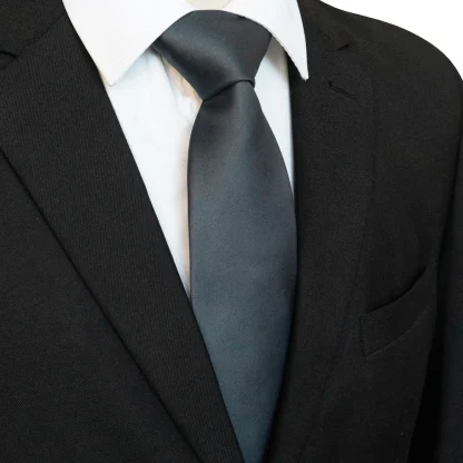 Classic Solid Color Necktie For Dad - Image 7