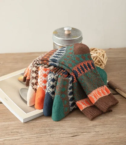 Warm Printed Socks For Dad - Image 12