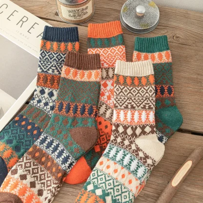 Warm Printed Socks For Dad - Image 15