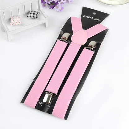 Solid Color Suspenders For Dad