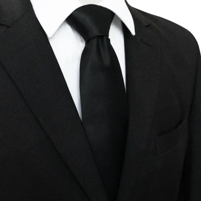 Classic Solid Color Necktie For Dad